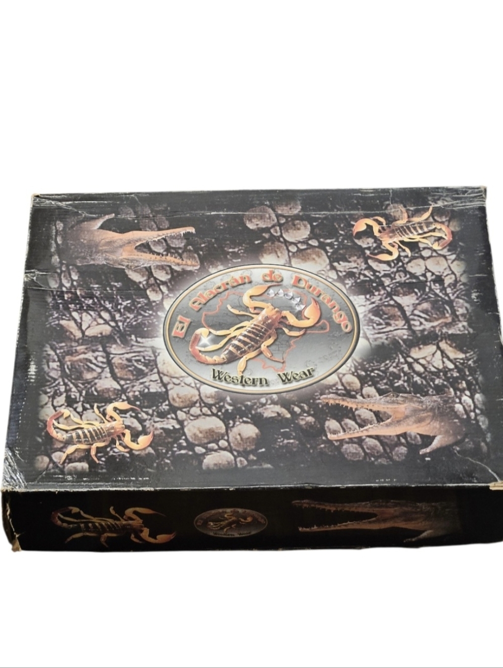 El Alacrán de Durango Western Boots Exotic Caiman Tail 8.5 Cognac Style 7934 - Picture 4 of 17